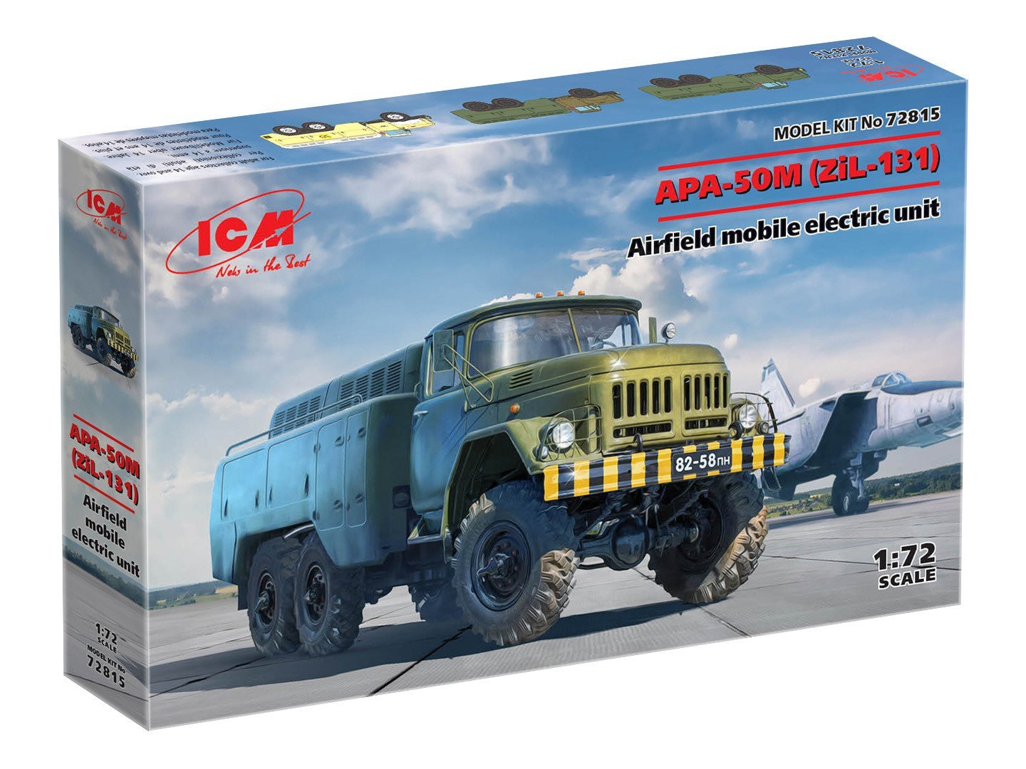 ICM 1/72 APA-50M (ZiL-131) Airfield Mobile Electric Unit Military Model Kit 72815