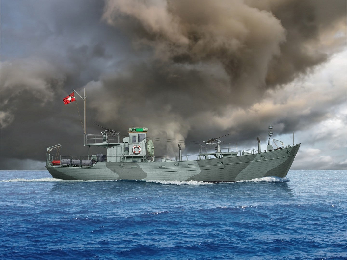 ICM 1/72 KFK Kriegsfischkutter WWII German Multi-Purpose Boat ICMS012