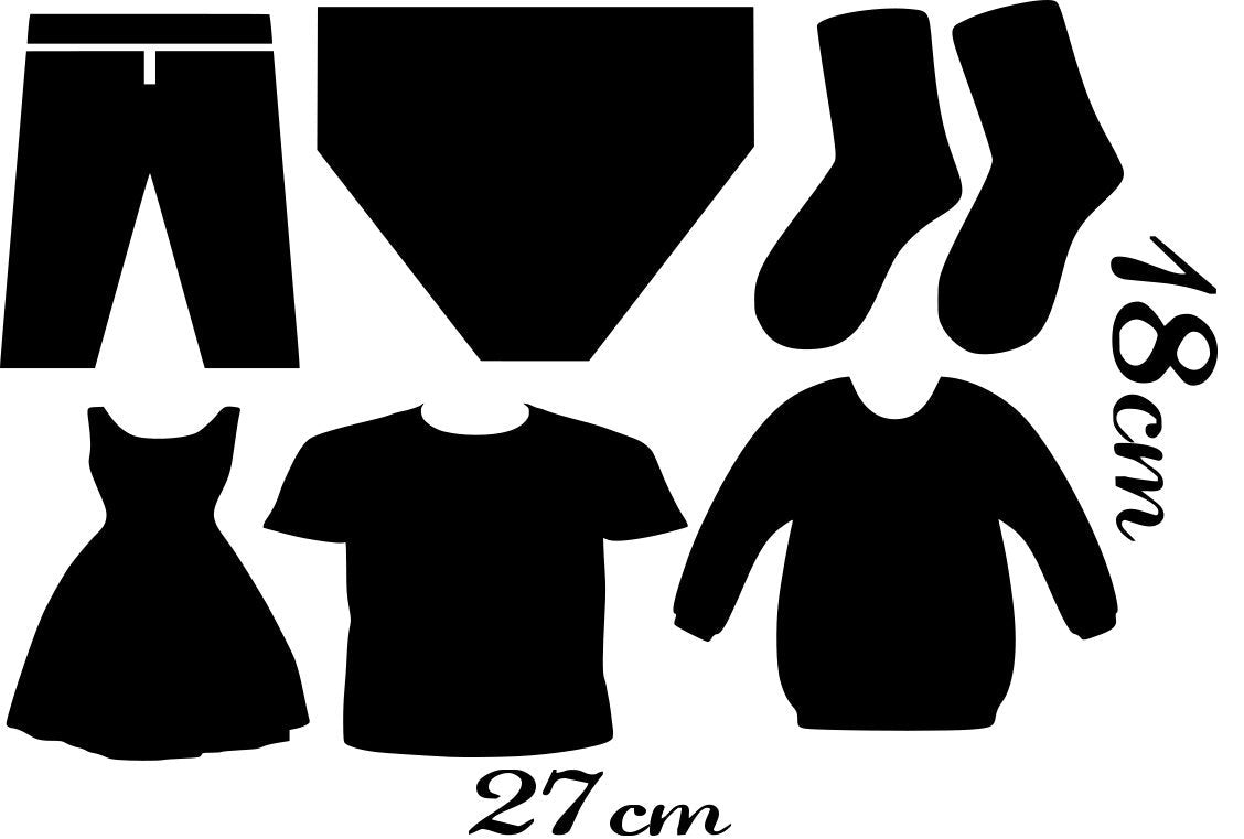 Kids chest of drawers furniture graphics clothing label clothing storage Wall Vinyl Decal Sticker