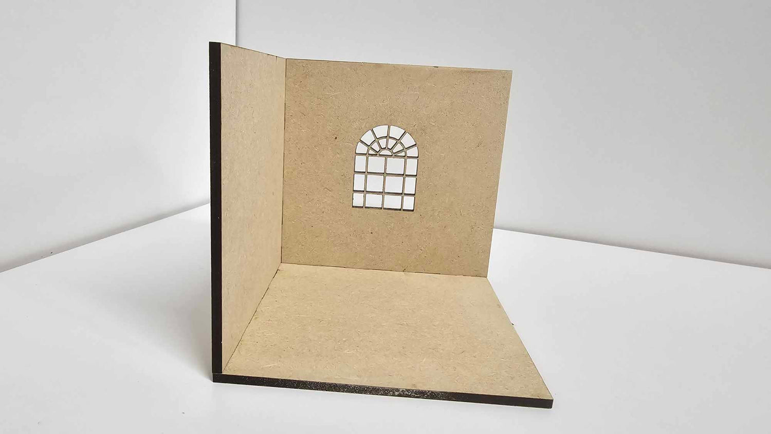 Doll house Miniature Roombox | 2 Sided | 1 Window | Room Box | 1:6 or 1;12 Scale Miniature | Diorama | Room box Kit | Dollhouse Kit | Corner