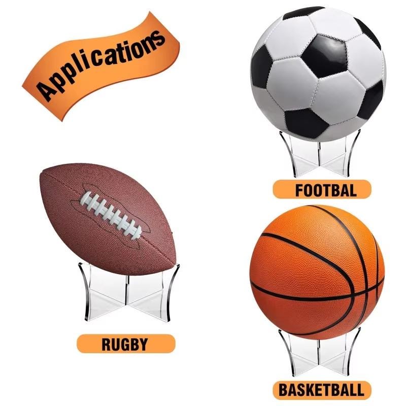 Football  Rugby Basketball Display Stand Various Sizes Colours