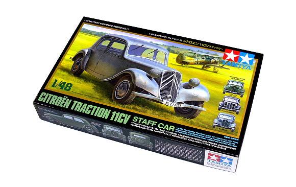 Tamiya 1/48 Citroen Traction Avant 11CV Staff Car Scale Model Kit 32517