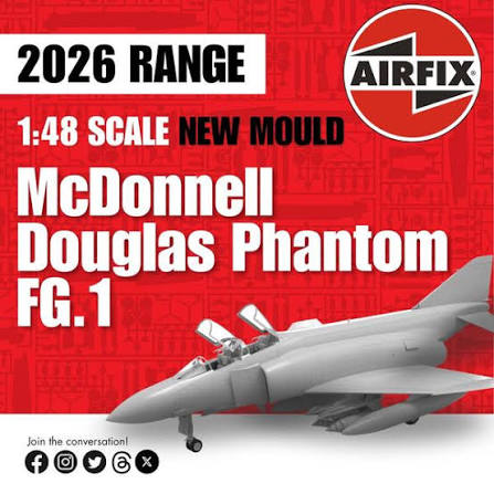 Airfix 1/48 McDonnell Douglas Phantom FG.1 Aircraft Scale Model Kit A12015