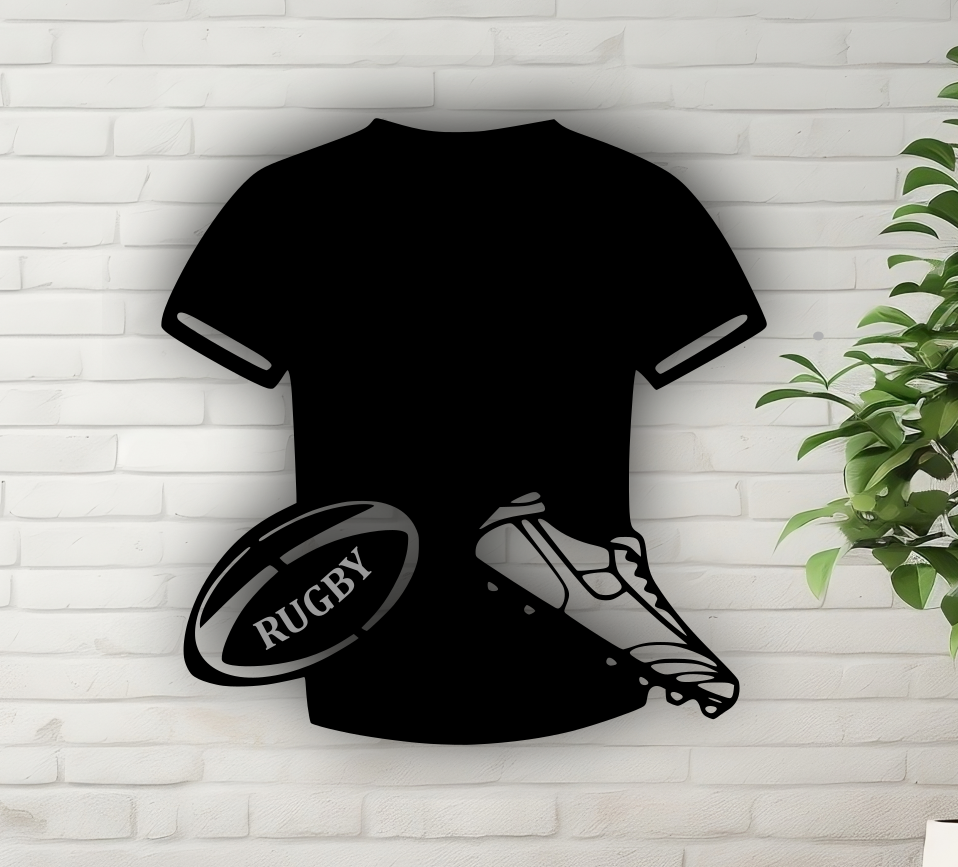 Personalised Rugby Wall Plaque