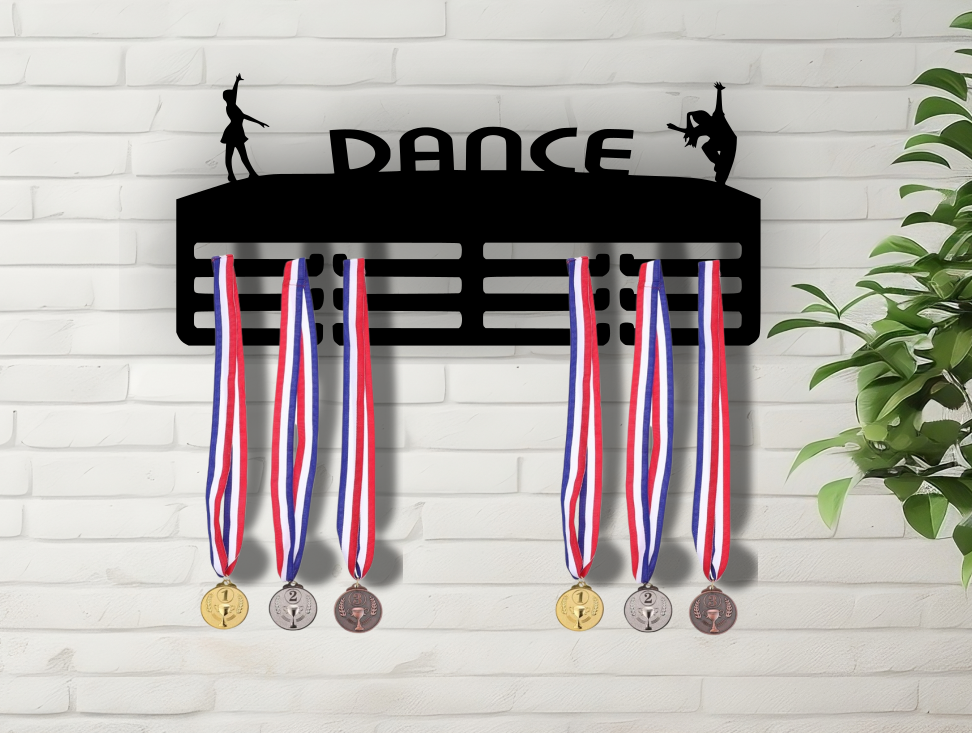 Personalised Medal Hanger Medal Holder Wall Display Rack Dance Dancing