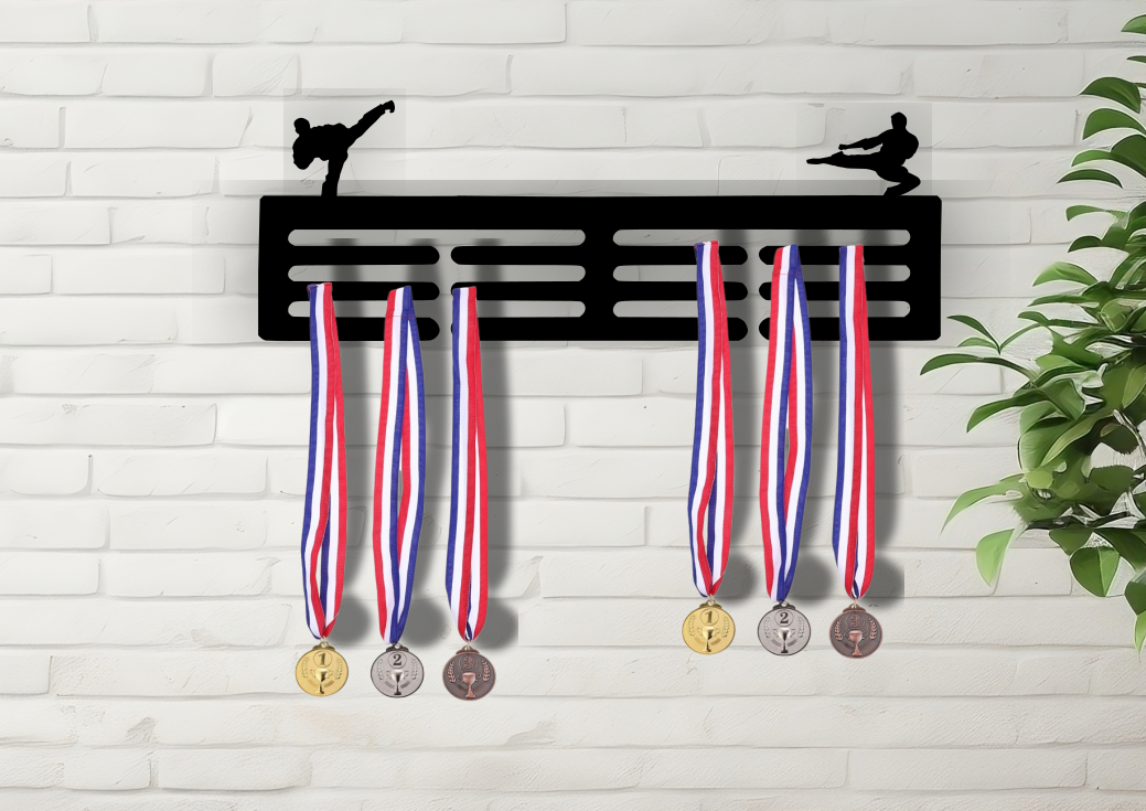 Personalised Karate Medal hanger