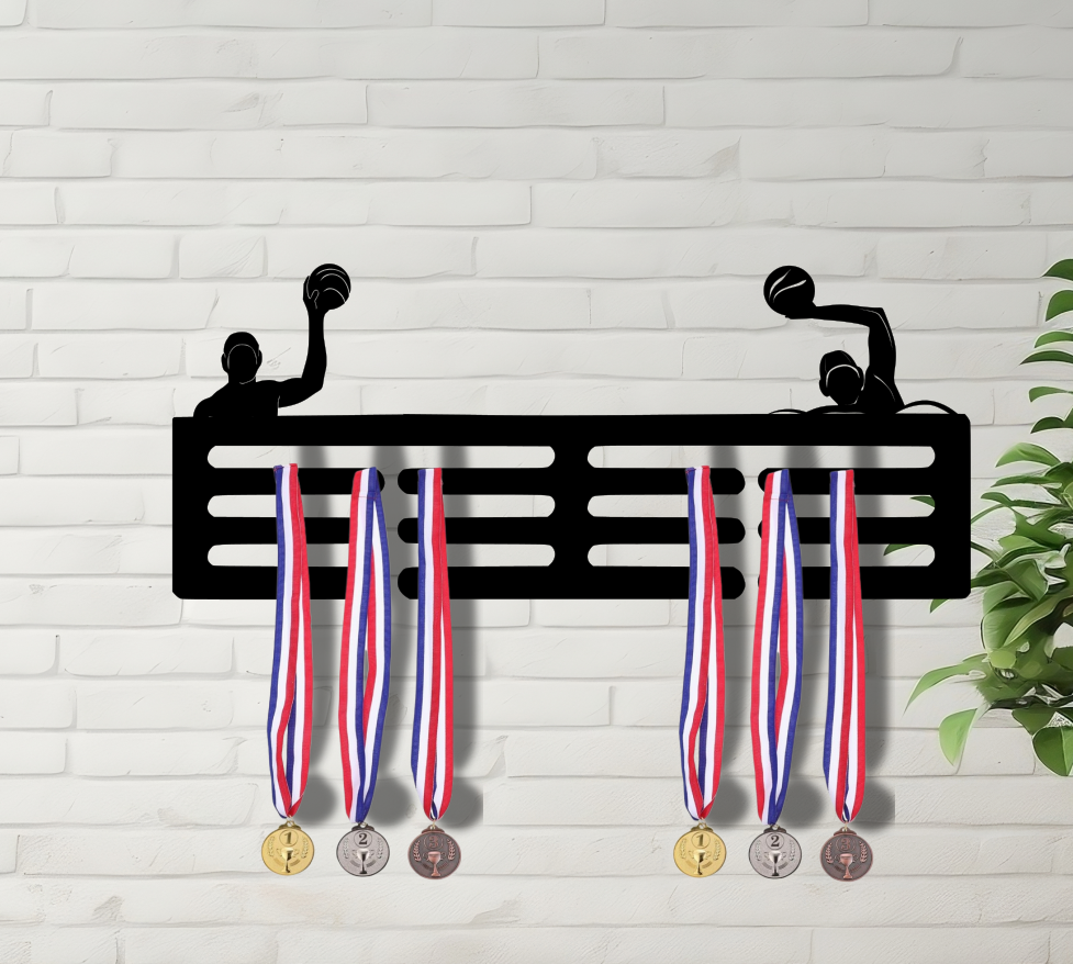 Personalised Water Polo Medal Hanger