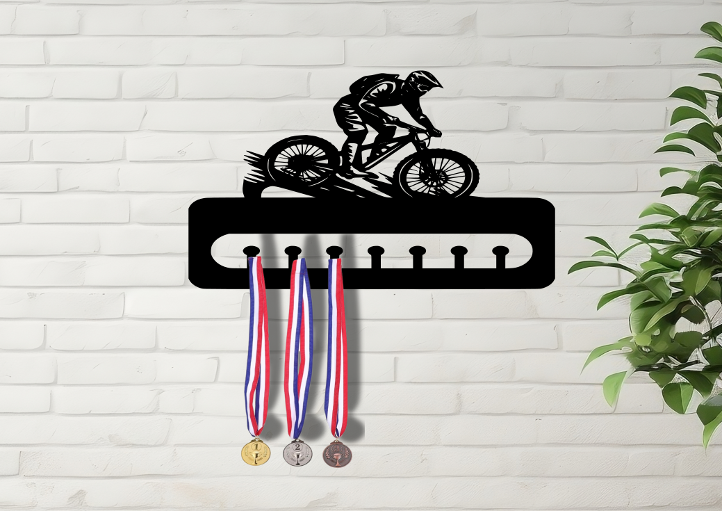 Mountain Bike MTB Personalised Medal Hanger