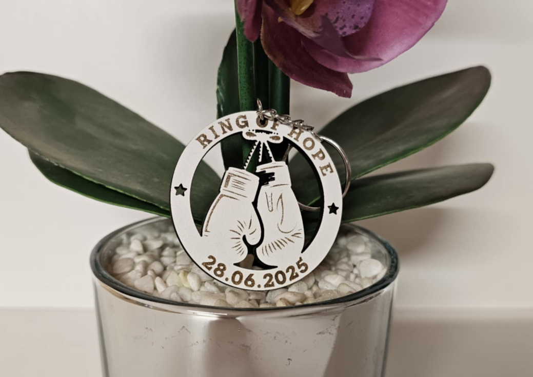 Personalised Boxing Glove Keyring