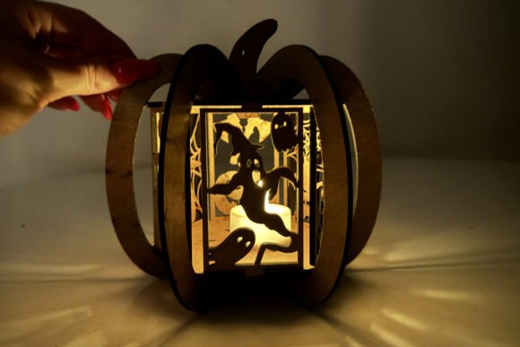 Halloween Pumpkin Candle Holder Lantern