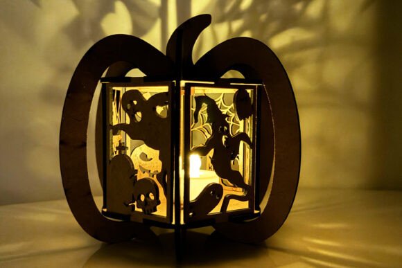 Halloween Pumpkin Candle Holder Lantern