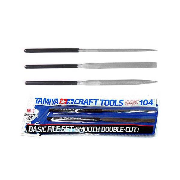 Tamiya Basic File Set Smooth Double Cut tools 74104