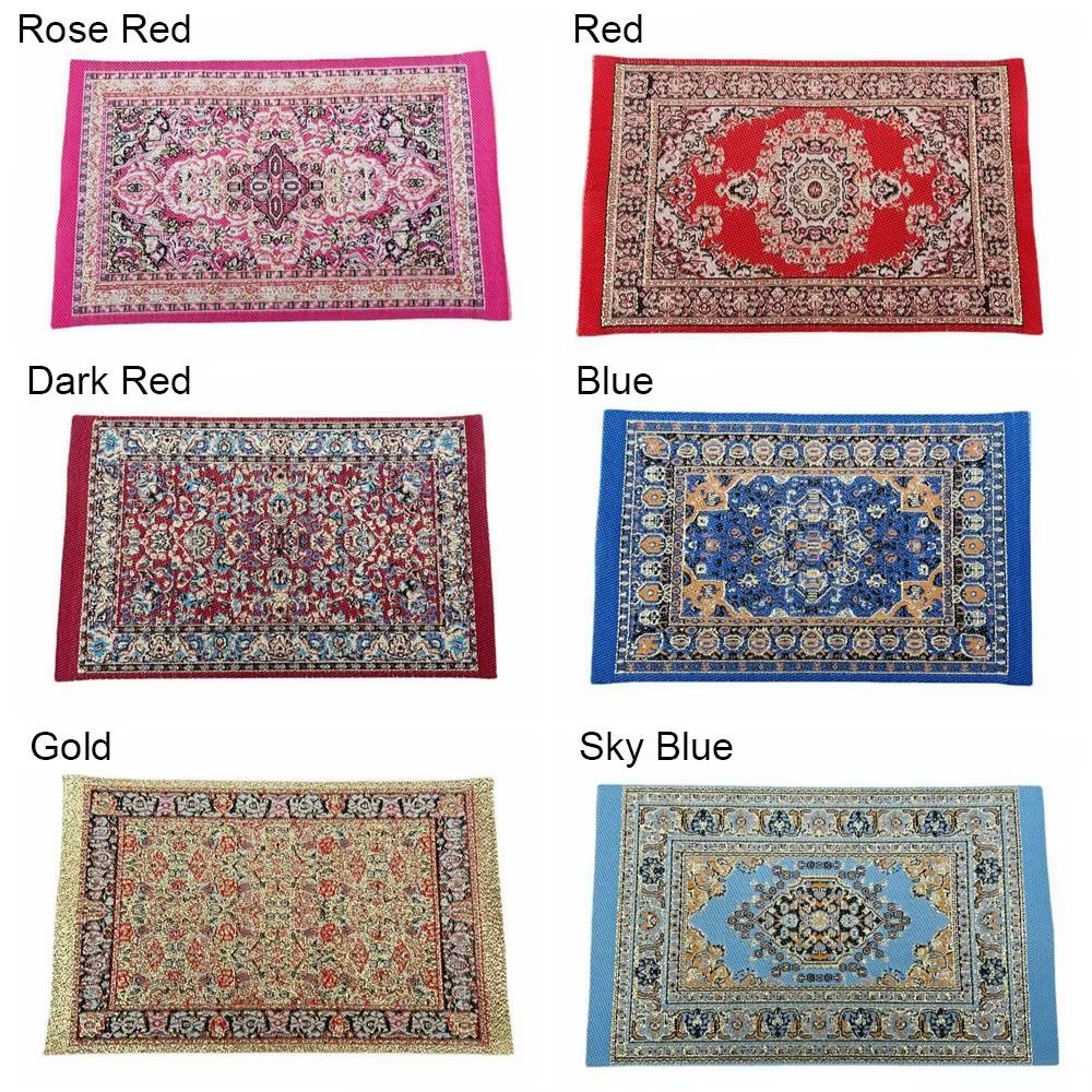 1:12 Dollhouse Miniature's Turkish Style Woven Rug
