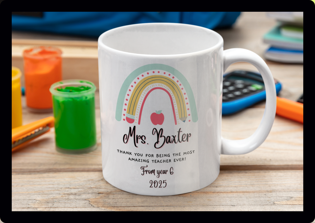 Personalised School Leavers Teachers Mug