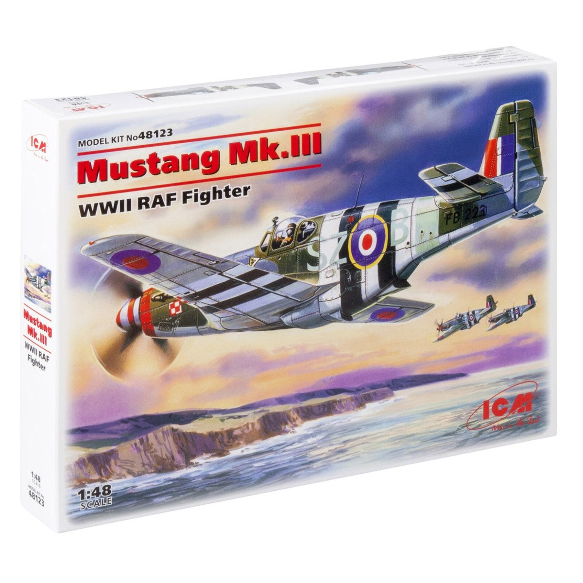 ICM 1/48 Mustang Mk.III WWII RAF Fighter Plane Scale Model Kit