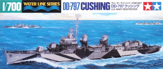 Tamiya 1/700 US DESTROYER CUSHING Model Kit 31907