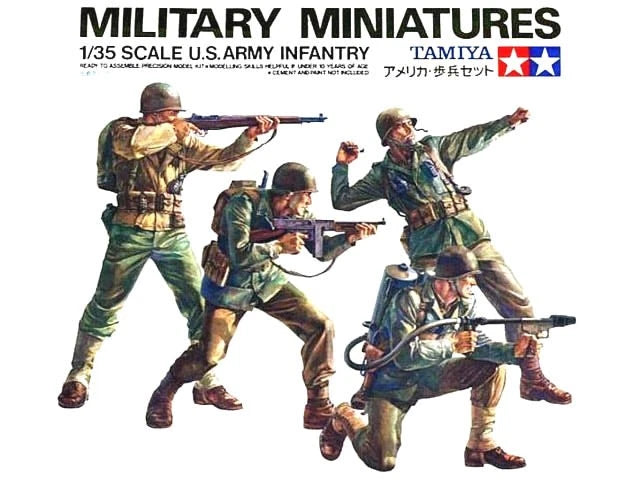 TAMIYA 35013 1/35 U.S. INFANTRY MODEL FIGURES KIT