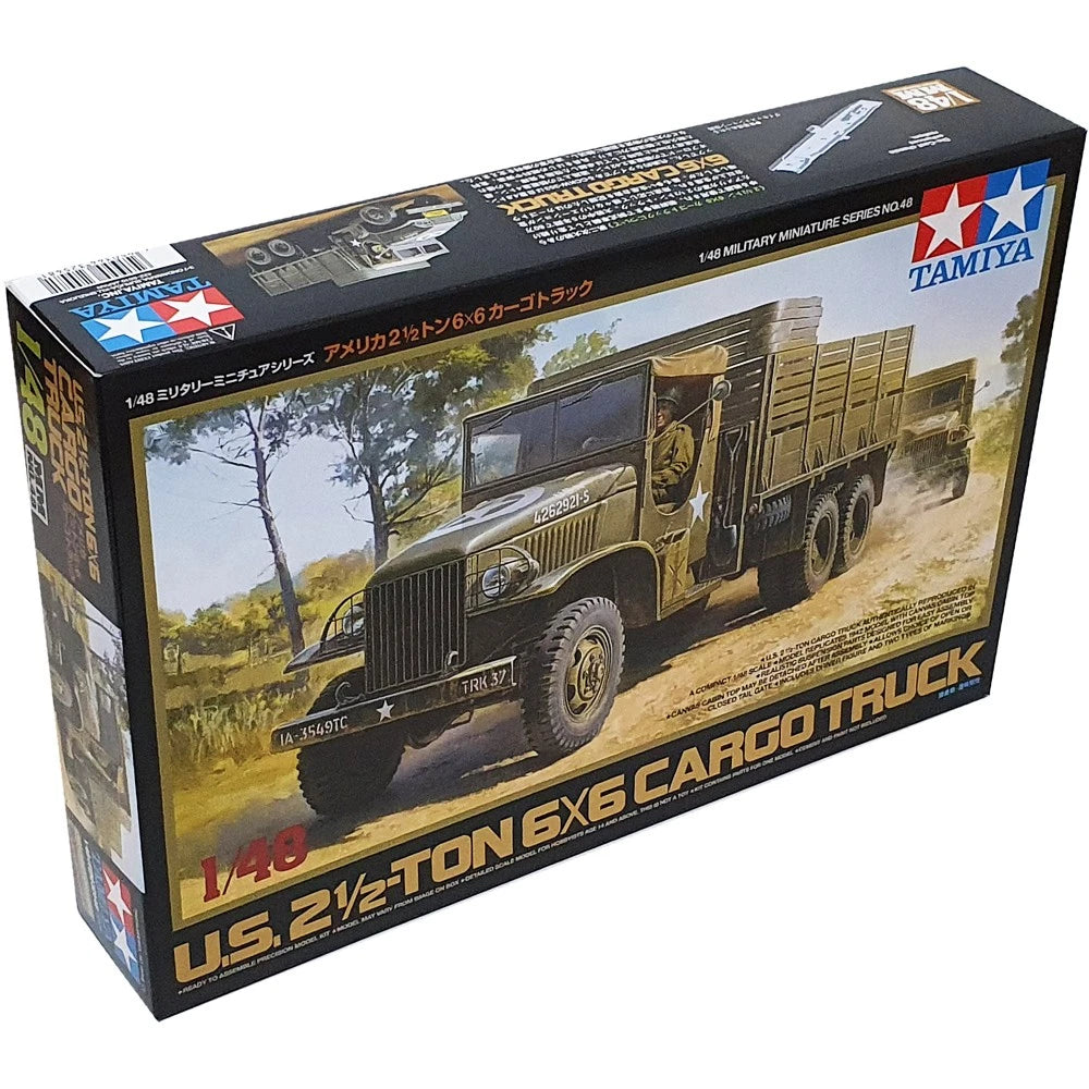 Tamiya 1/48 US 2.5 TON 6X6 CARGO TRUCK Scale Model Kit 32548