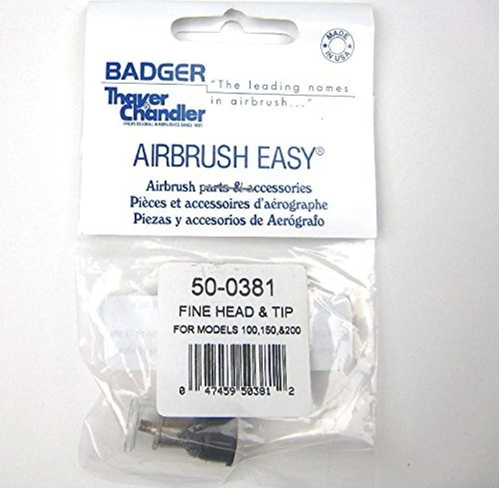 Airbrush - Fine Tip Head, Tip& Needle For Badger Models #100, #150, #200
