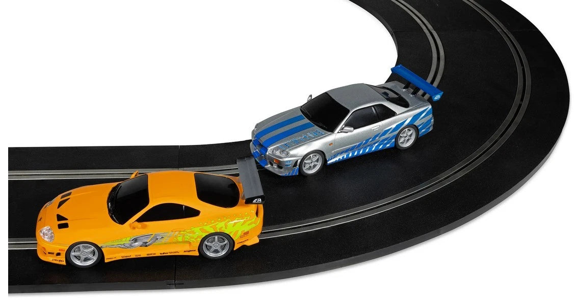 Scalextric Fast and Furious - 25 Years - Supra vs R34 Slot Car Set 1/32 Scale