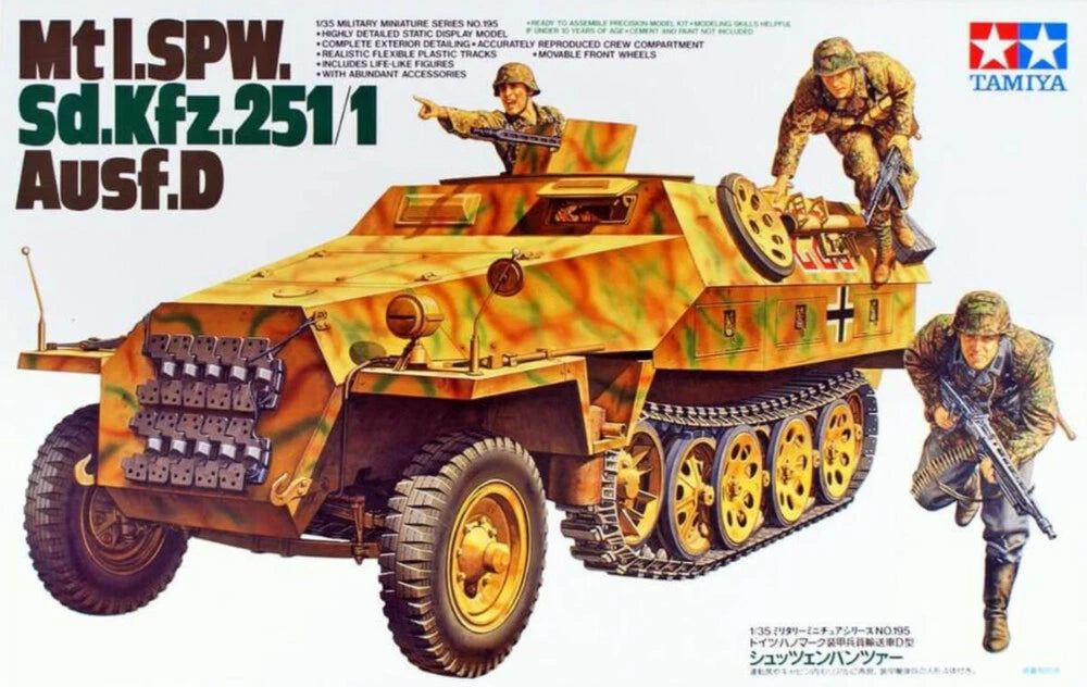 Tamiya 1/35 MTL. SPW SD.KFZ. 251/1 AUSF.D Halftrack 35195