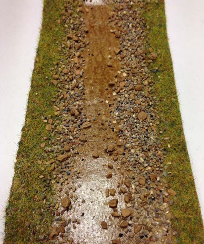 75mm X 1200mm Muddy Sand Ditch - OO scenery Javis JSTREAM Model Railway War Games