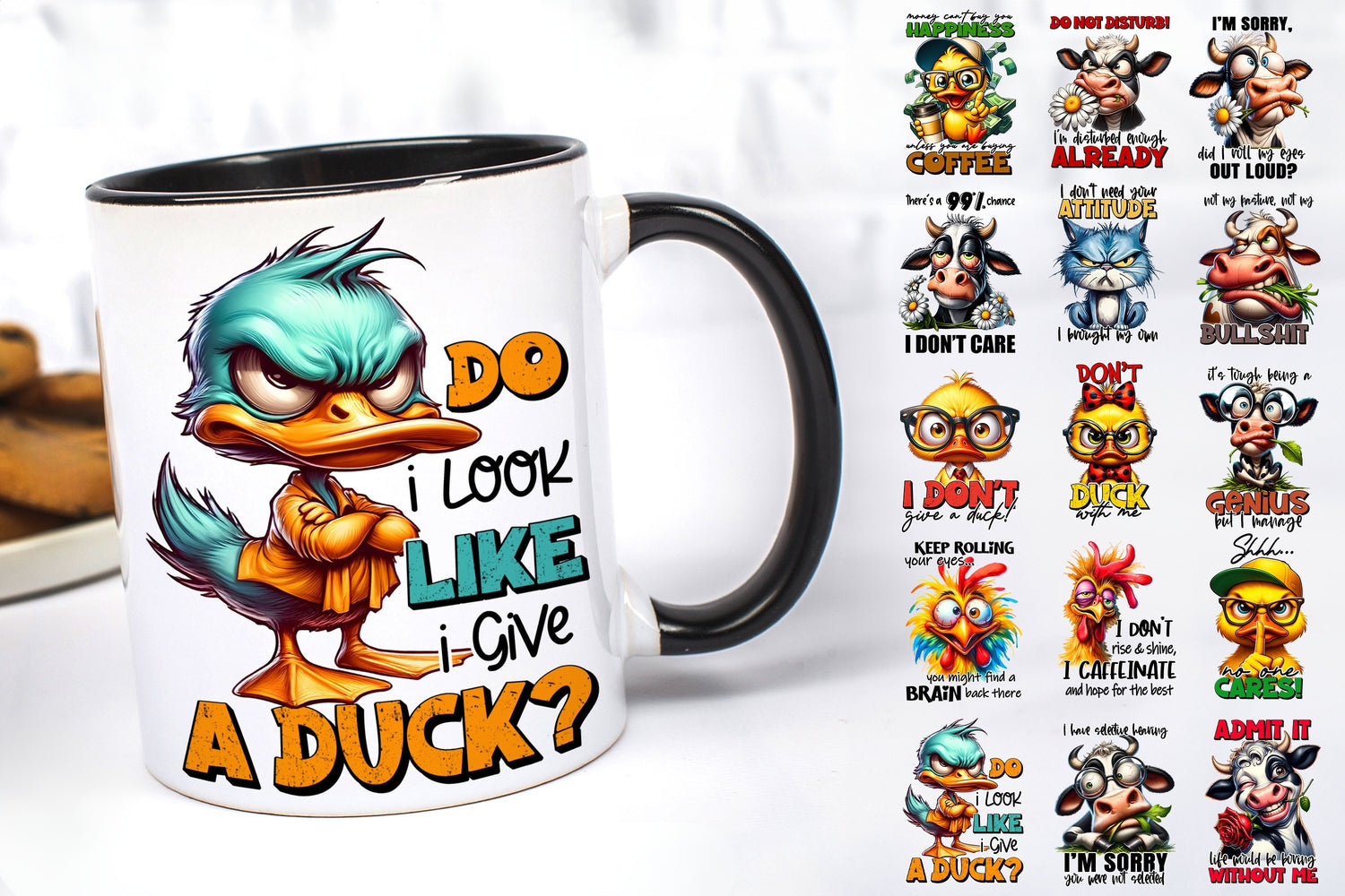 Sarcastic, funny & Rude Animal Mugs