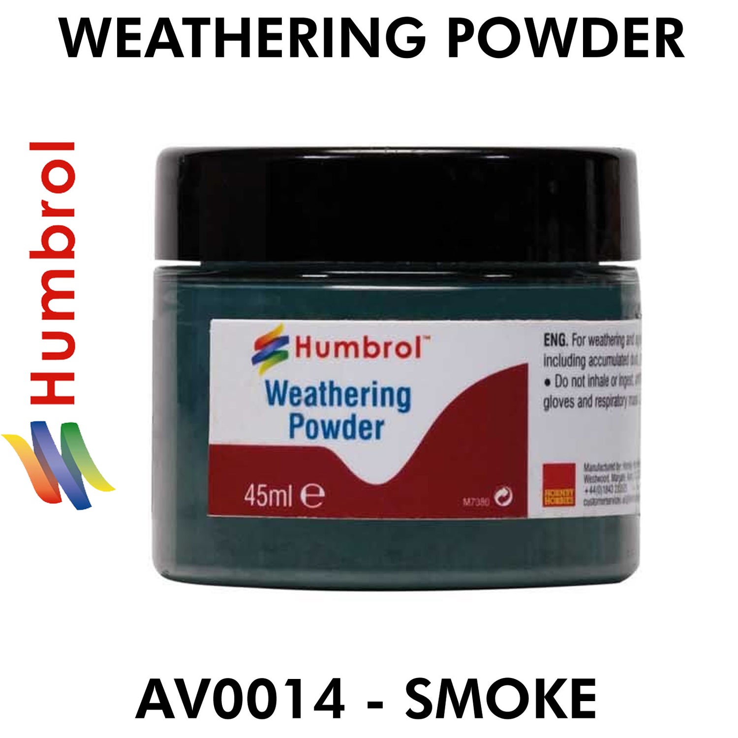 Humbrol WEATHERING POWDER 45ml Full Range - Model Railways Crafts War Gaming