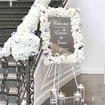 Personalised Welcome To Our Wedding Vinyl Sticker Decal Sign