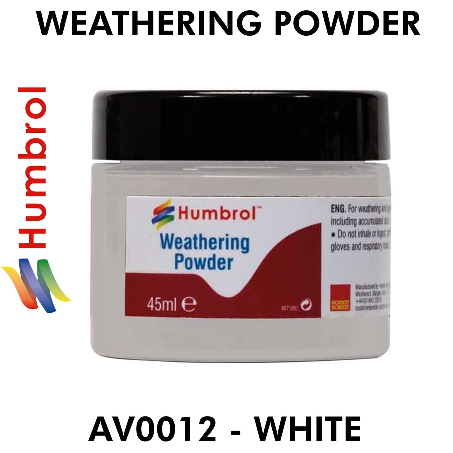 Humbrol WEATHERING POWDER 45ml Full Range - Model Railways Crafts War Gaming